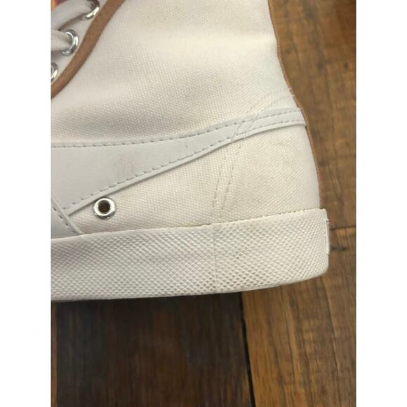 GOLA for J.Crew Coaster Smash High Top Sneakers White/Tan Women's SZ 7 - Picture 9 of 13